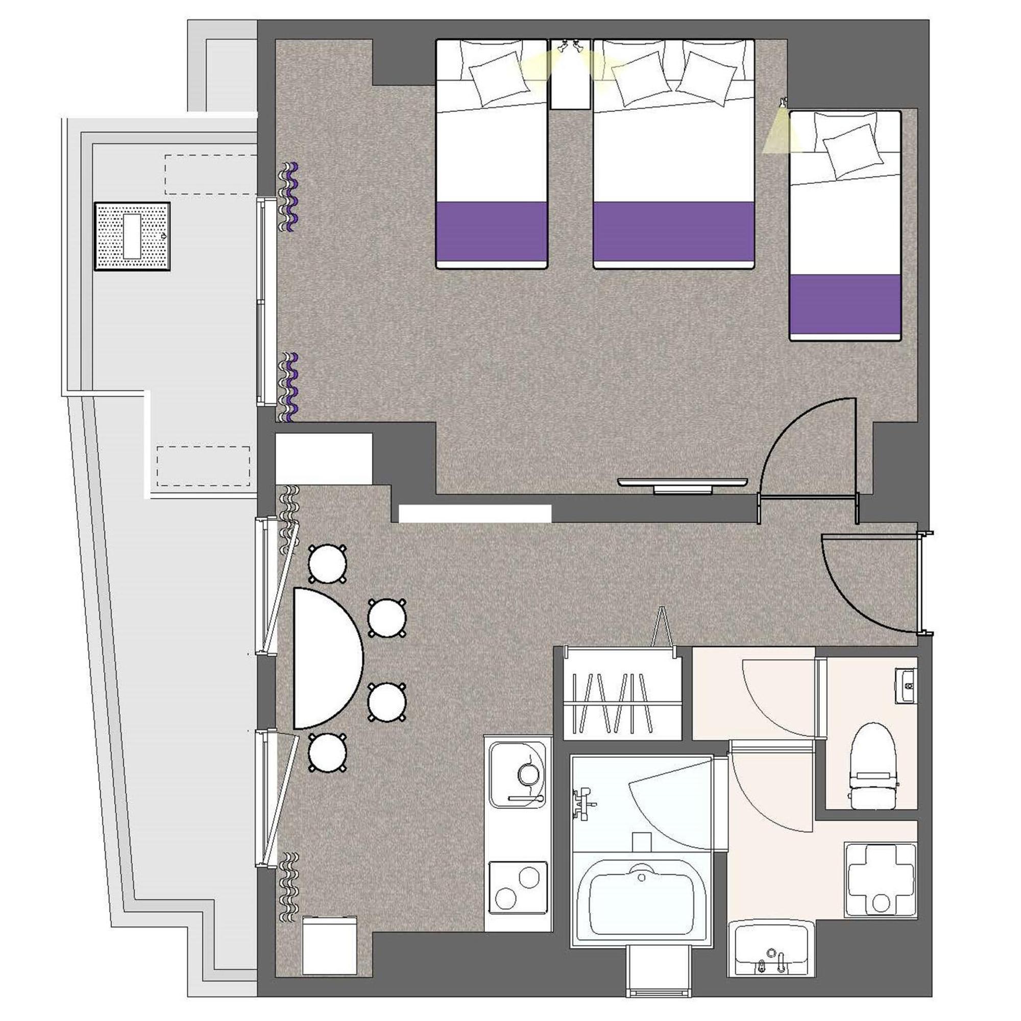 Appart hôtel S-presso West Ōsaka